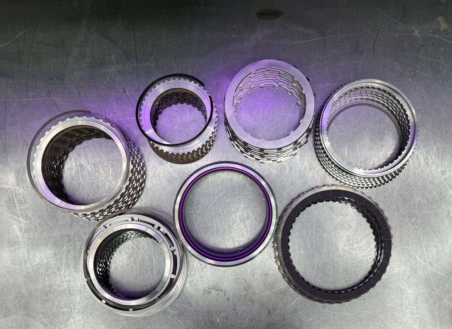 ATS 10R80 and 10L80 fiber and steel module kit with billet 3-piece F piston and upgraded clutch packs