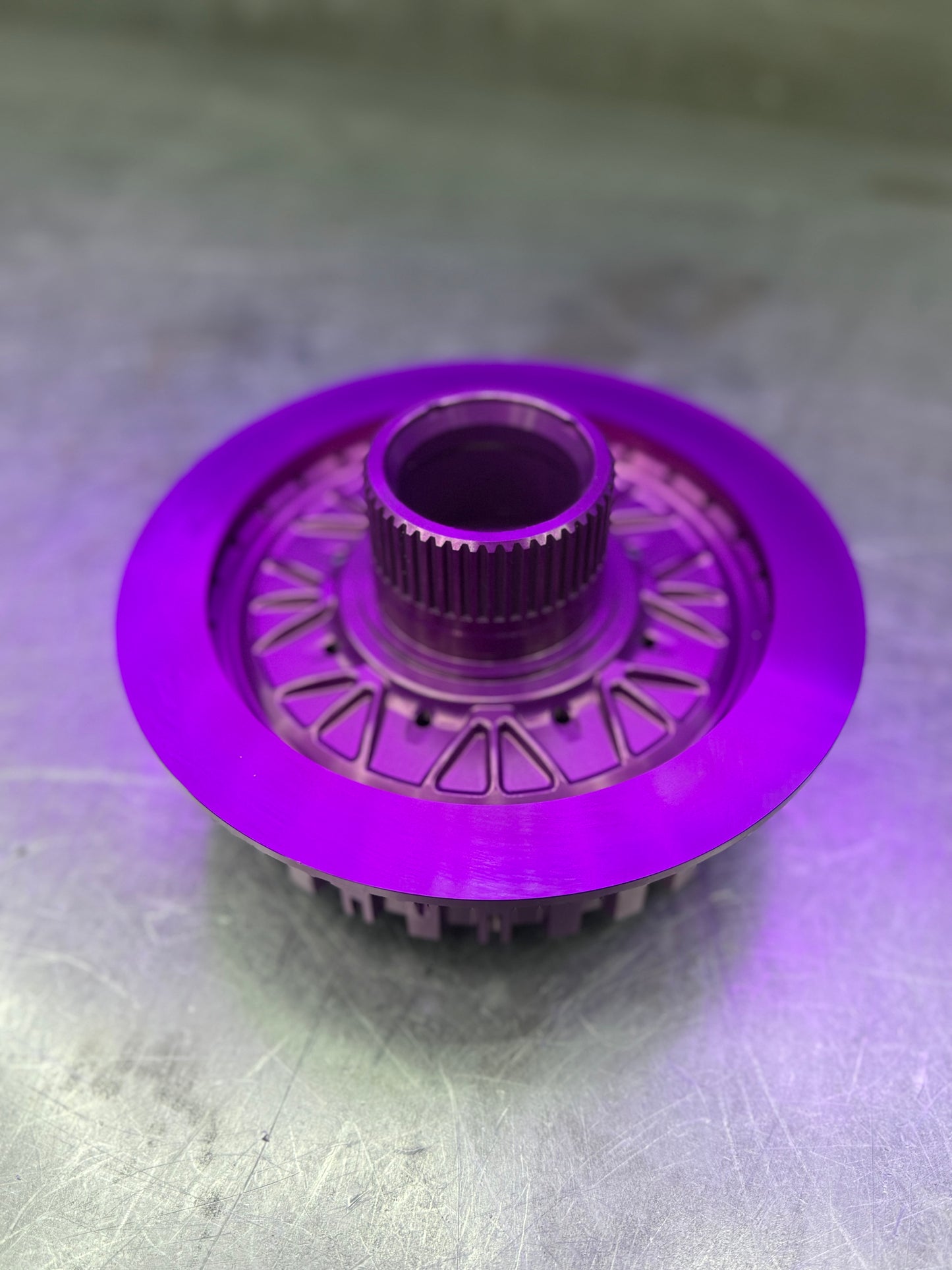 Billet 7075 E Hub upgrade for ZF Powerline 8AP1075 and 8AP1080 heavy duty transmissions