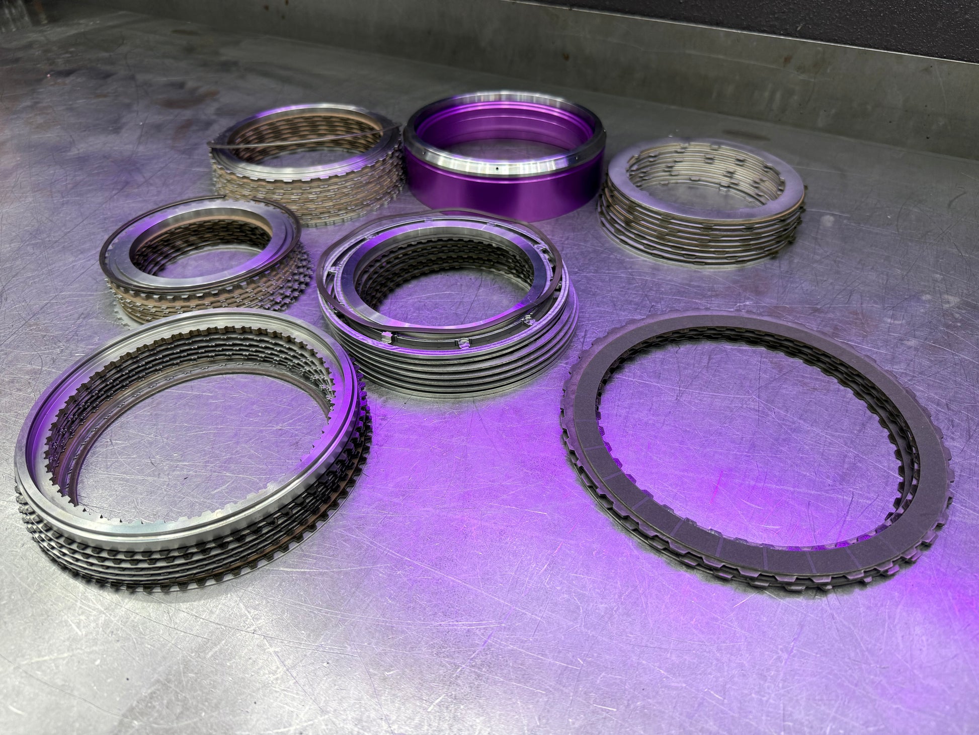 ATS 10R80 and 10L80 fiber and steel module kit with billet 3-piece F piston and upgraded clutch packs