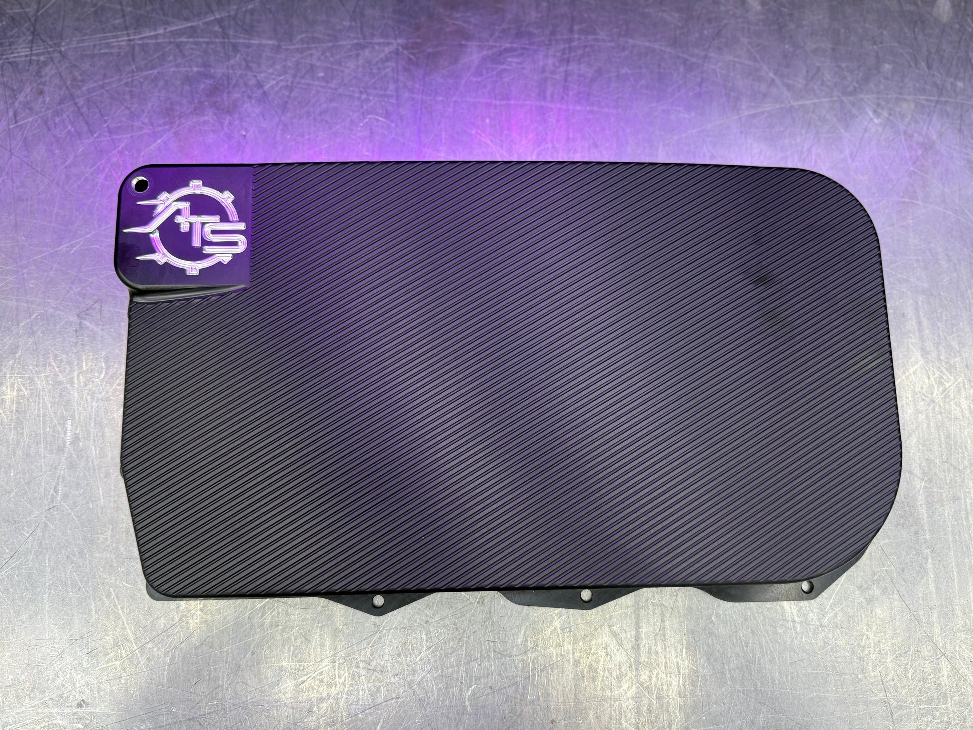 ATS Billet Aluminum Deep Transmission Pan for ZF8HP transmission with increased fluid capacity and replaceable filter design