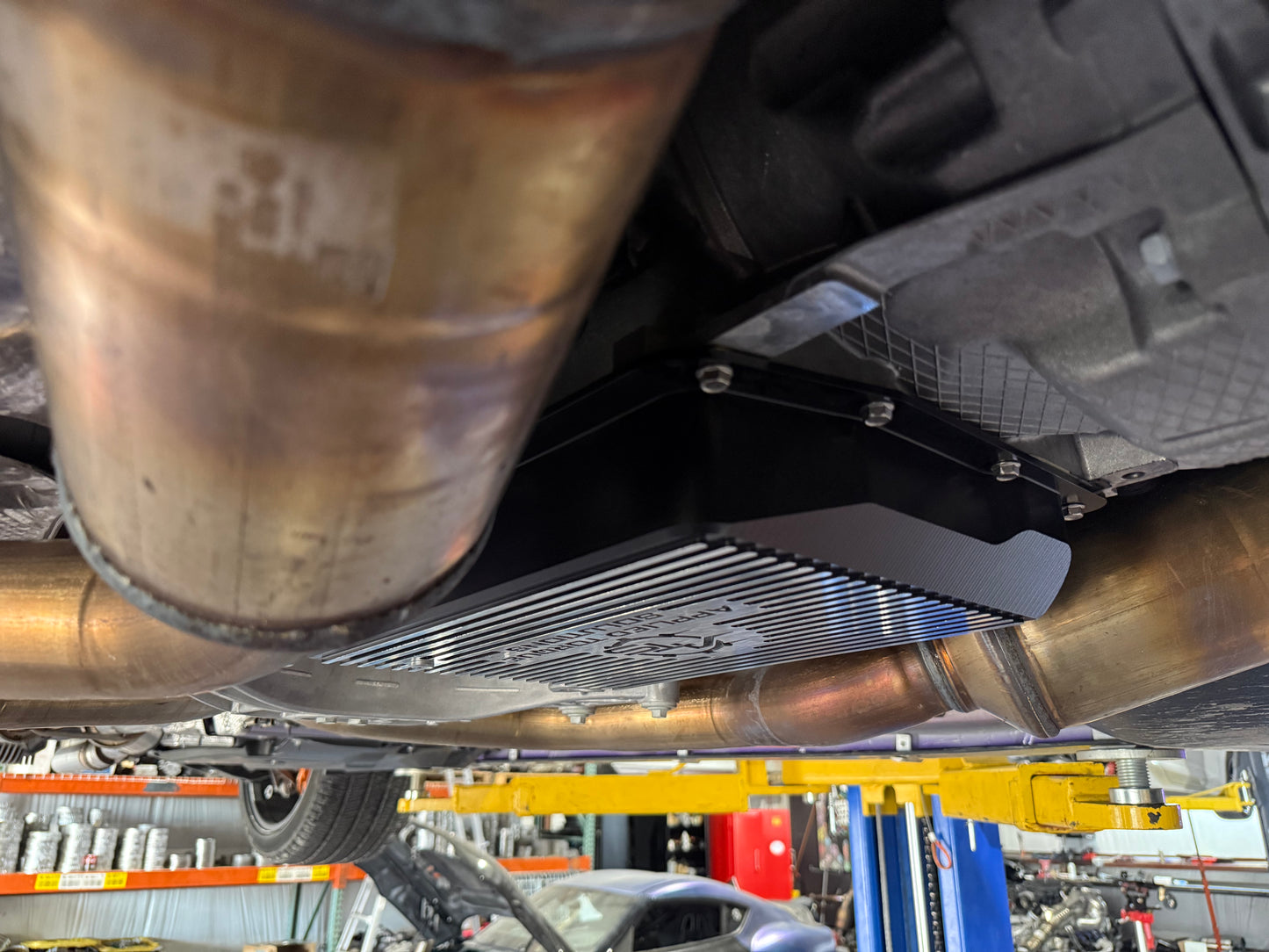 ATS billet high capacity transmission pan for ZF8HP90 and ZF8HP95 performance transmissions