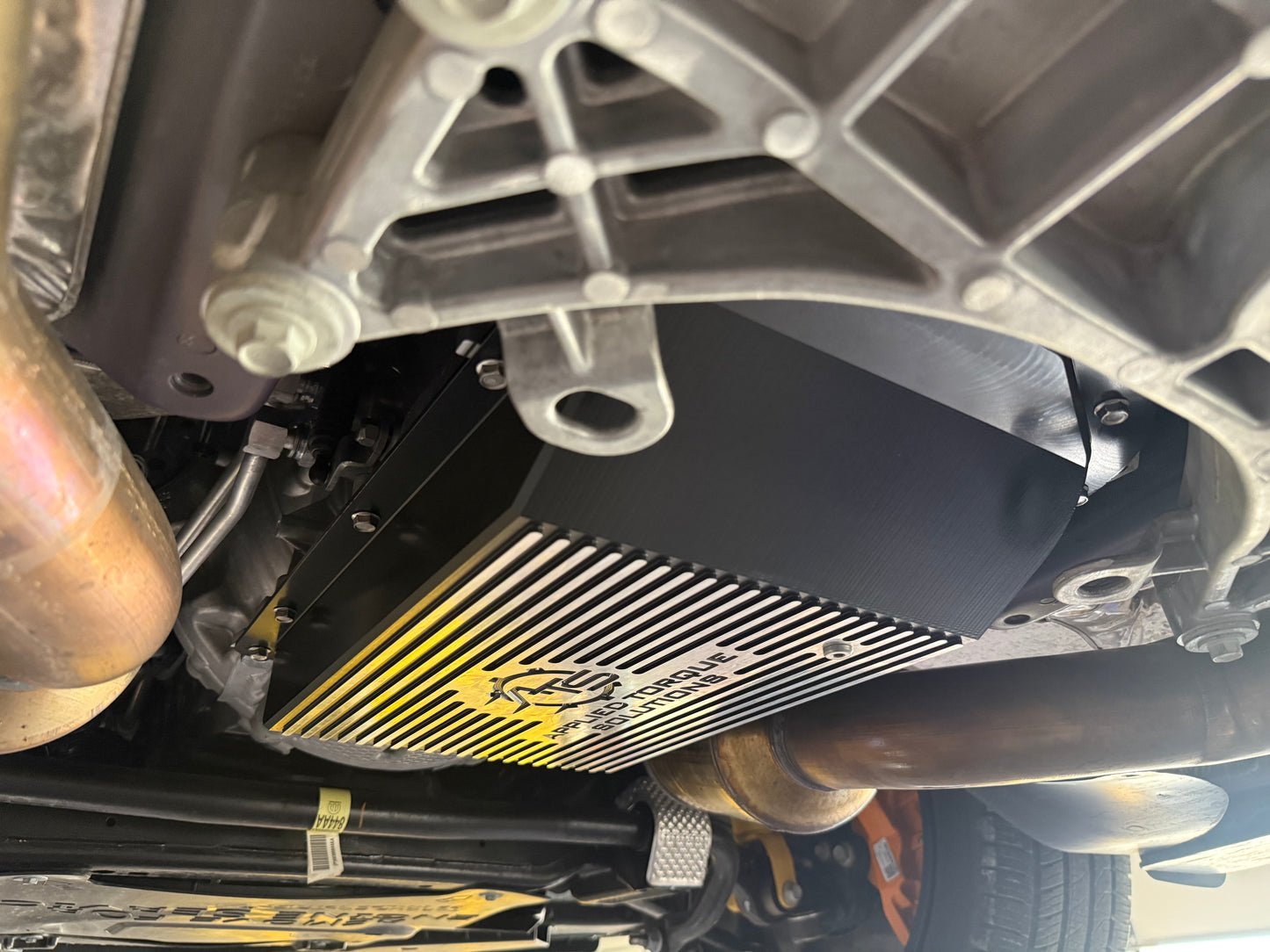ATS billet high capacity transmission pan for ZF8HP90 and ZF8HP95 performance transmissions