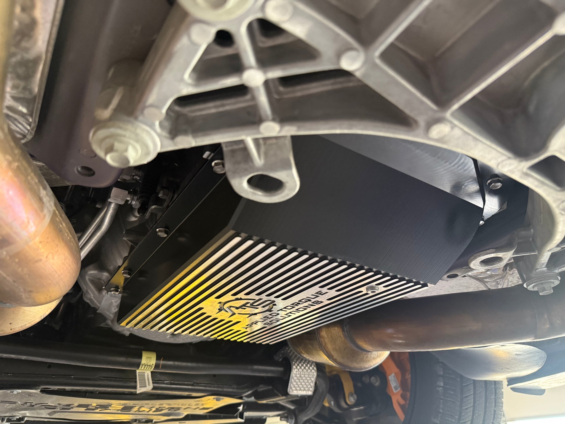ATS billet high capacity transmission pan for ZF8HP90 and ZF8HP95 performance transmissions