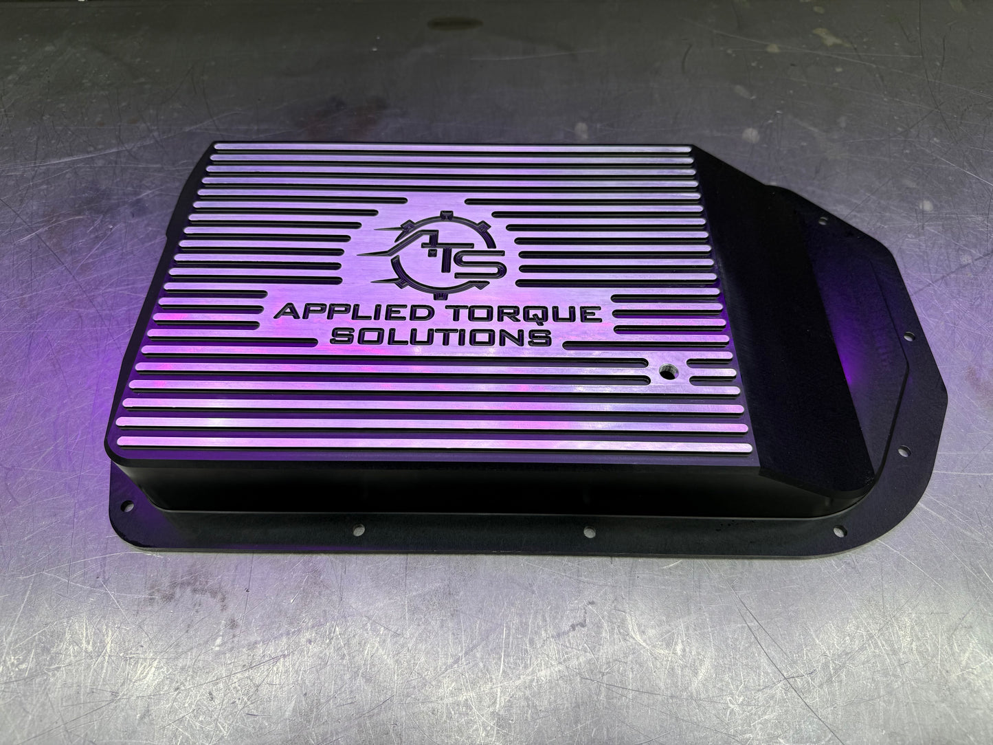 ATS billet high capacity transmission pan for ZF8HP90 and ZF8HP95 performance transmissions