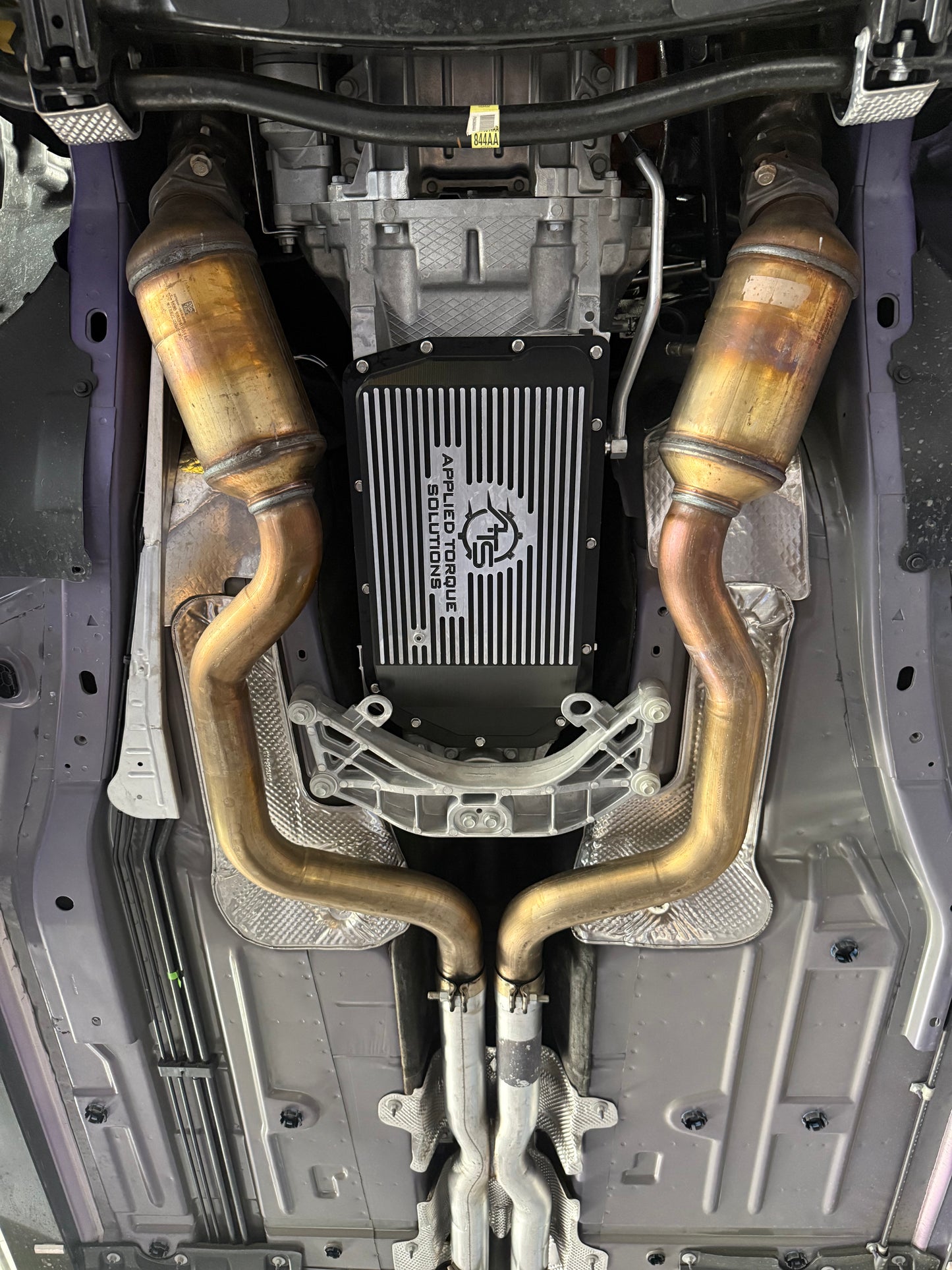 ATS billet high capacity transmission pan for ZF8HP90 and ZF8HP95 performance transmissions