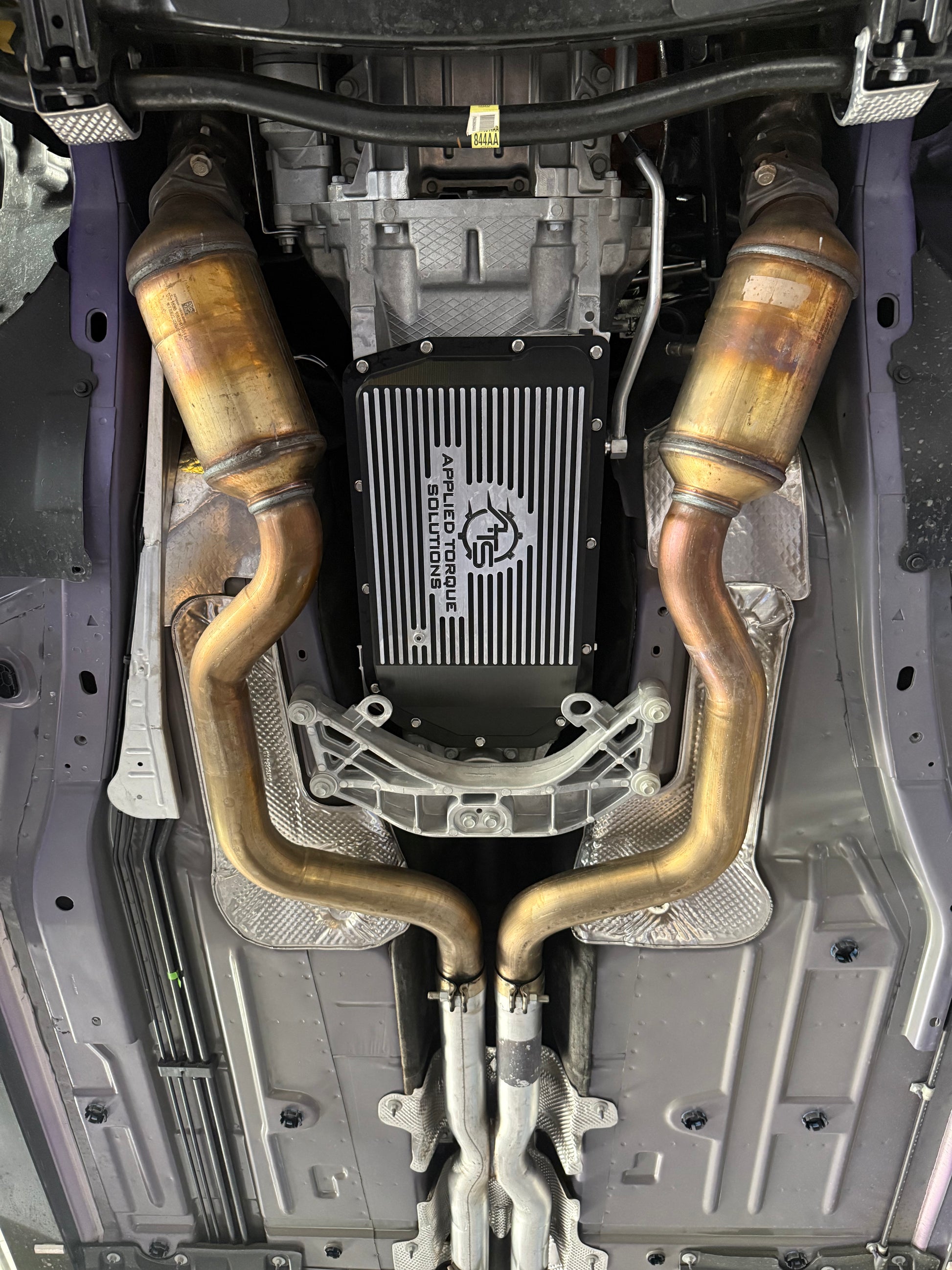 ATS billet high capacity transmission pan for ZF8HP90 and ZF8HP95 performance transmissions