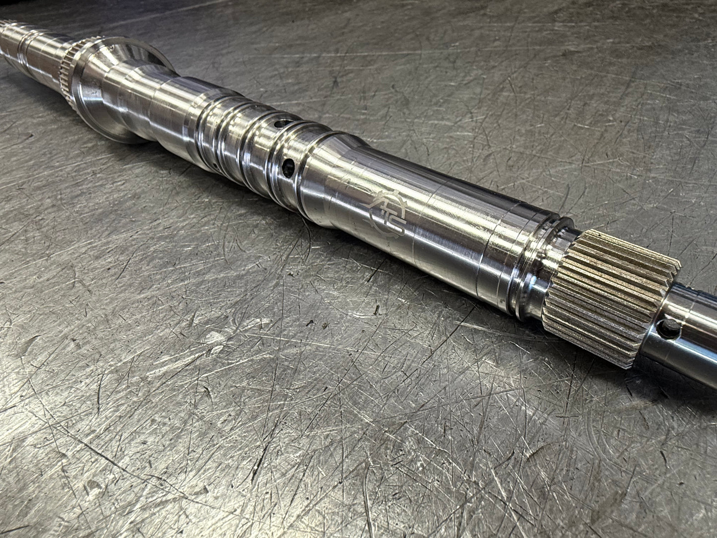 ATS billet main shaft upgrade for ZF 8HP70, 8HP75, and 8HP76 high performance transmissions