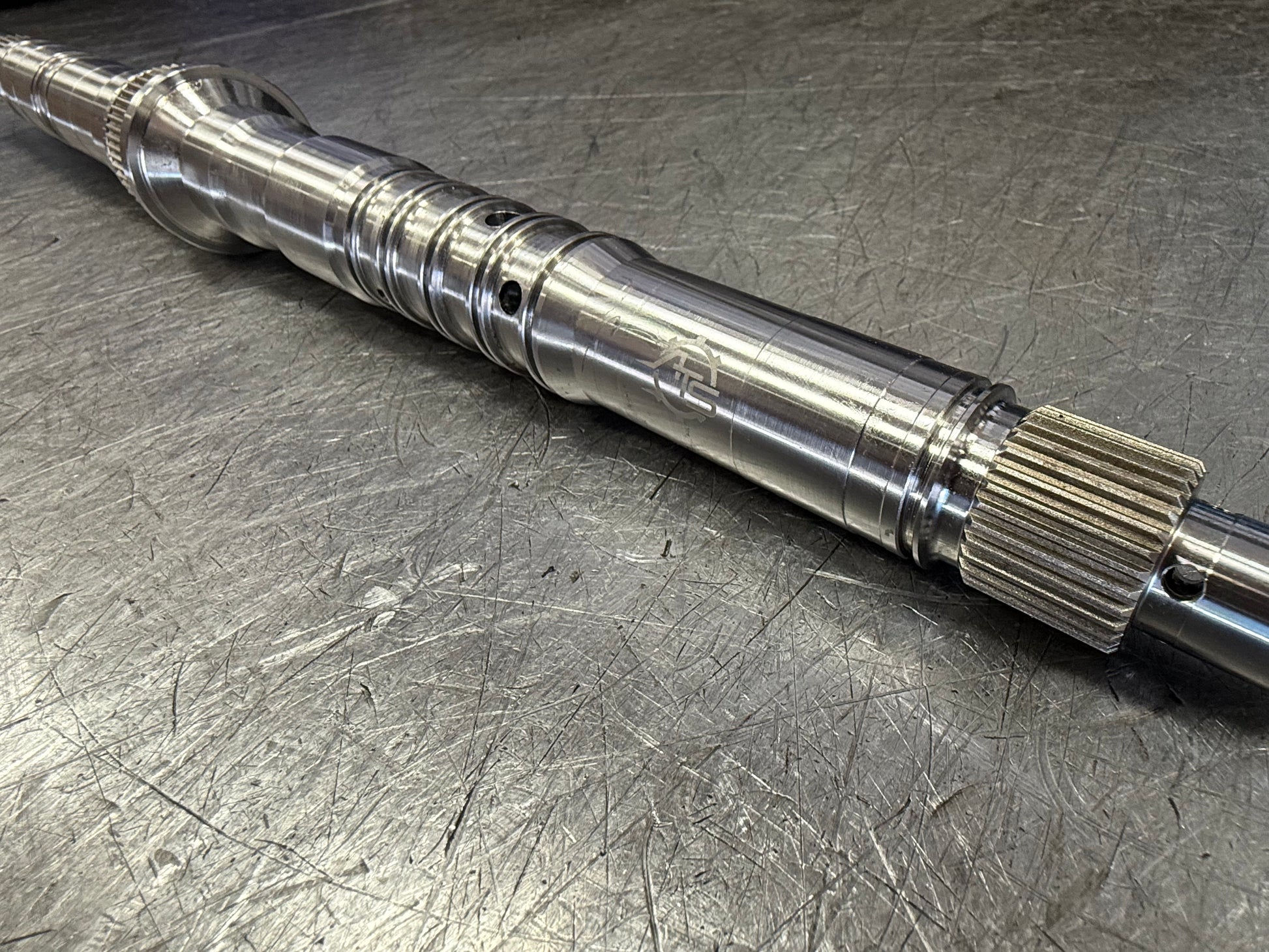 ATS billet main shaft upgrade for ZF 8HP70, 8HP75, and 8HP76 high performance transmissions