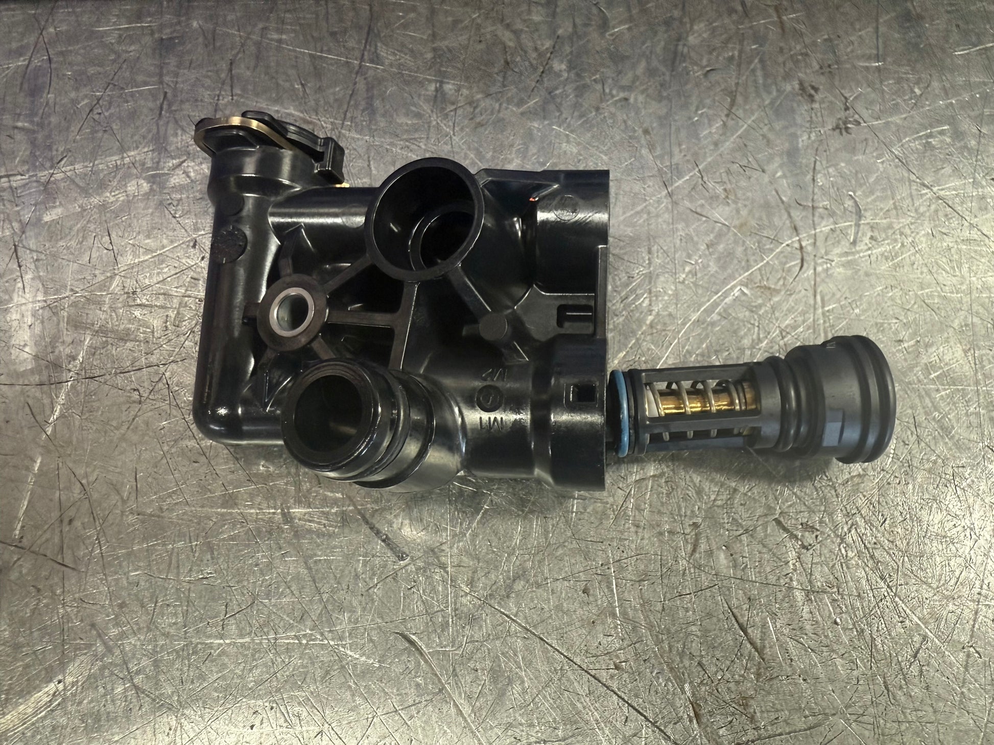 ATS thermostat delete plug for BMW ZF8HP transmission cooler flow upgrade and improved transmission cooling