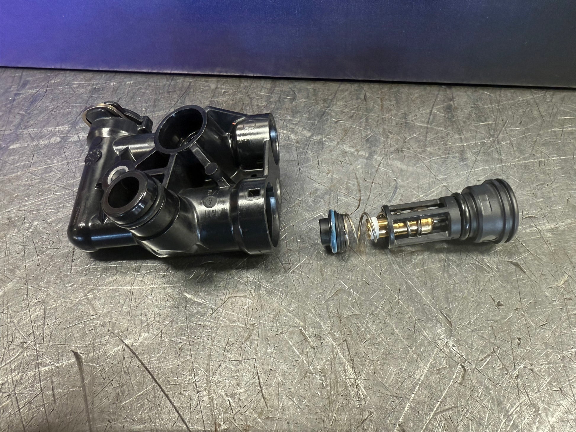 ATS thermostat delete plug for BMW ZF8HP transmission cooler flow upgrade and improved transmission cooling