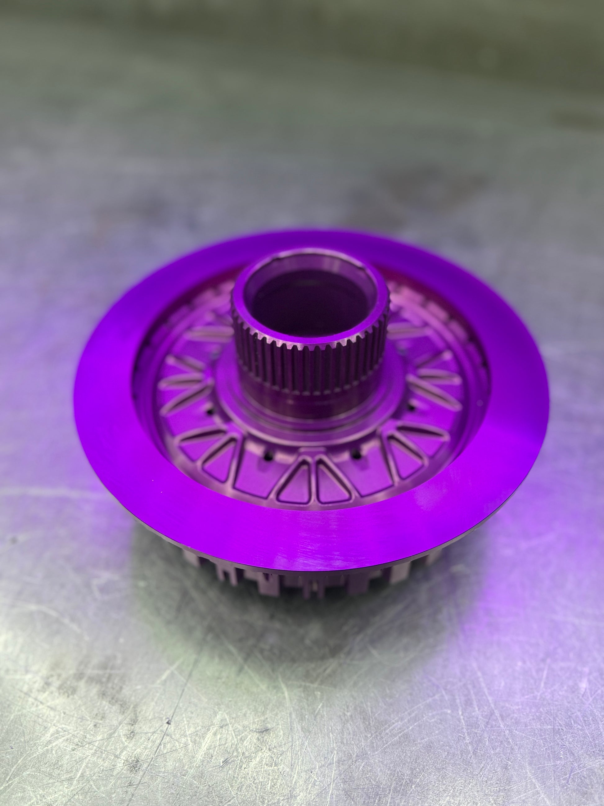 Billet 7075 E Hub upgrade for ZF Powerline 8AP1075 and 8AP1080 heavy duty transmissions