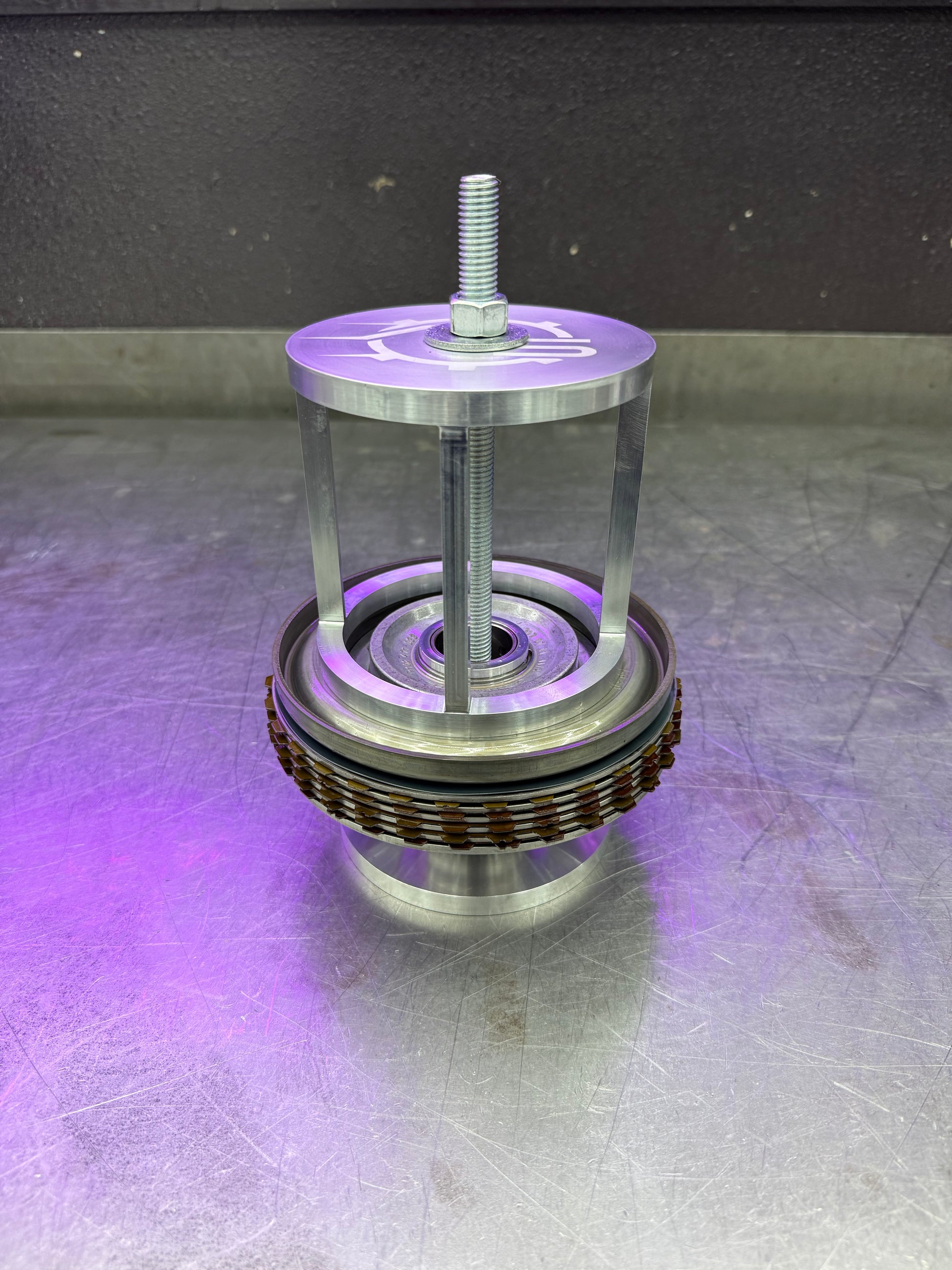 ATS C/E hub piston compressor tool for ZF8HP transmission assembly and rebuild applications