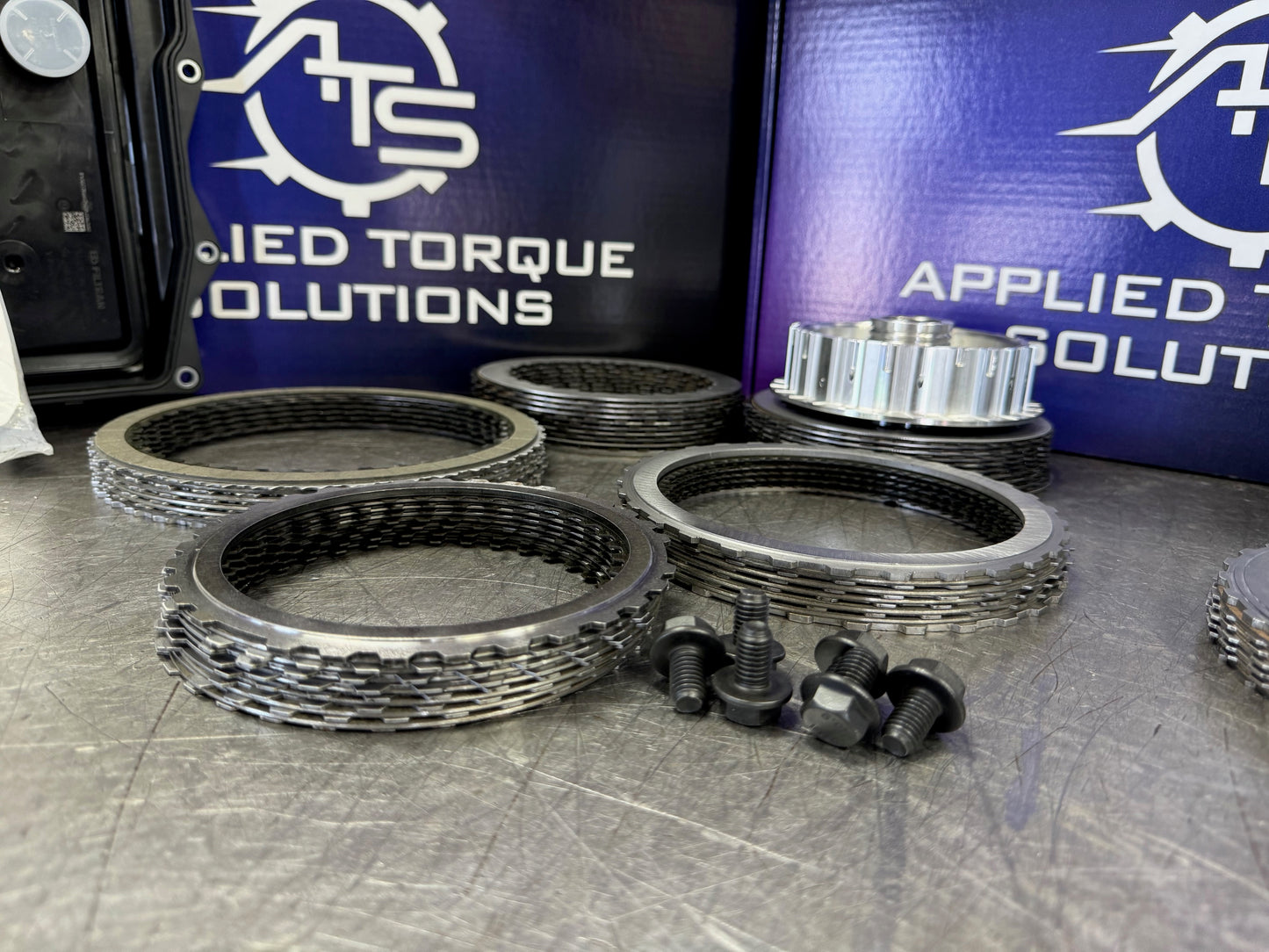 Applied Torque Solutions Stage 1 DIY transmission rebuild kit for ZF8HP55 and ZF8HP65 transmissions with upgraded clutch packs and billet E hub