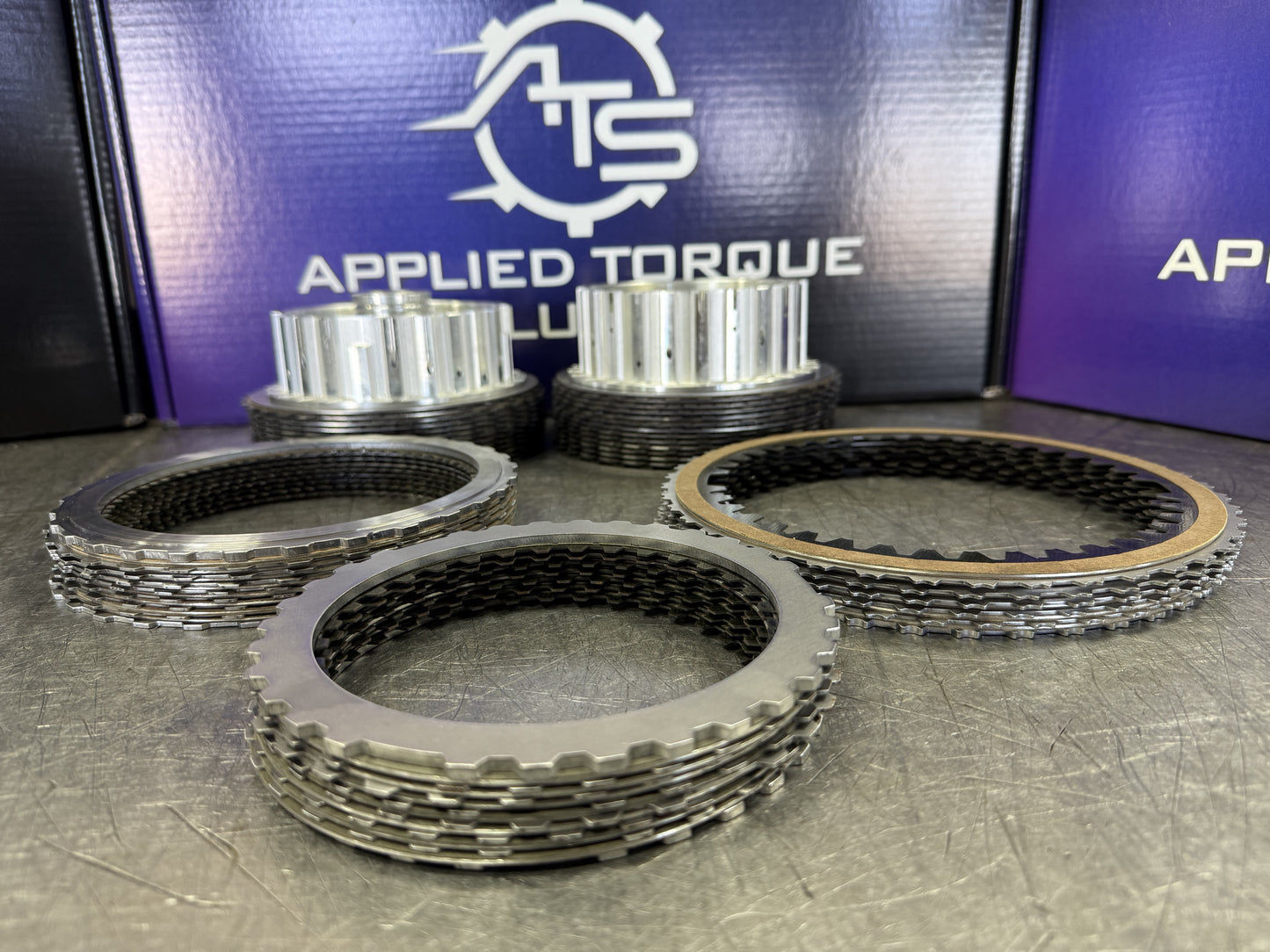 ATS Stage 2 DIY transmission rebuild kit for ZF 8HP9X with billet hubs, Alto G3 clutches, steels, seals, filter and gasket