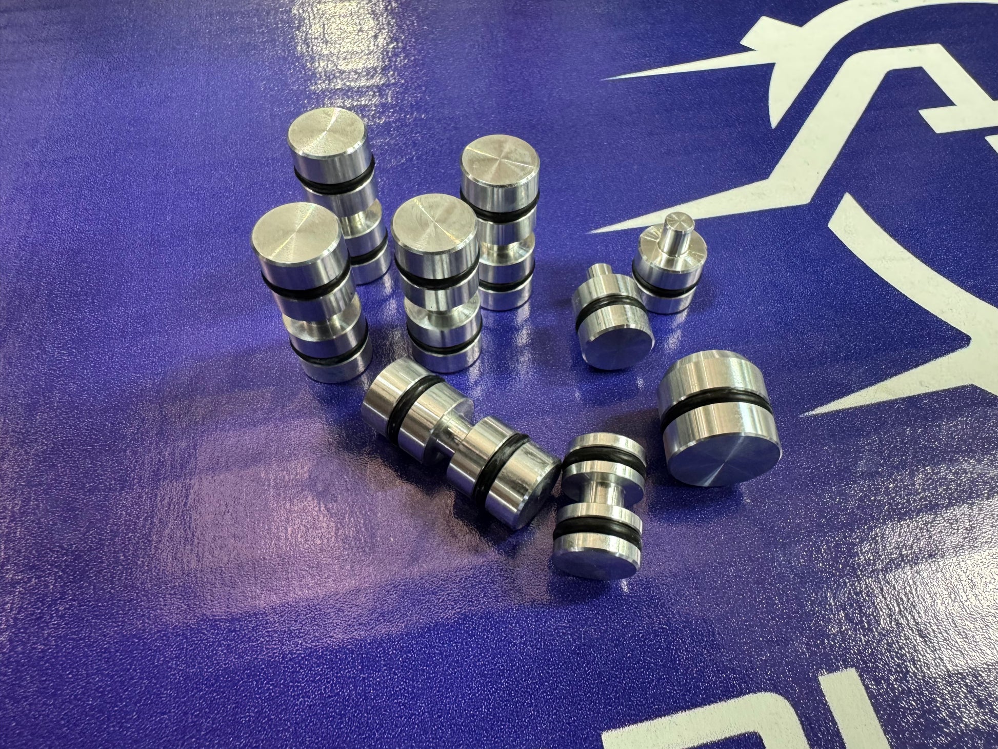 ATS billet valve body end plug kit for ZF8HP Gen 3 transmissions including 8HP51 and 8HP76 applications