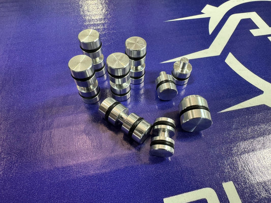 ATS billet valve body end plug kit for ZF8HP Gen 3 transmissions including 8HP51 and 8HP76 applications