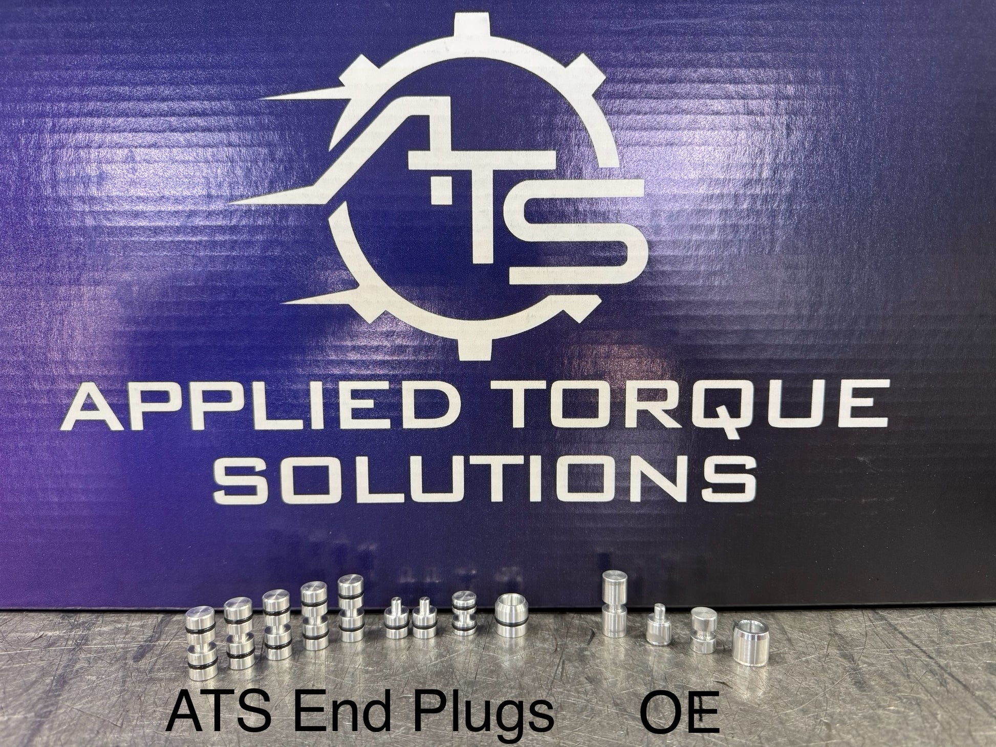 ATS billet valve body end plug kit for ZF8HP Gen 3 transmissions including 8HP51 and 8HP76 applications